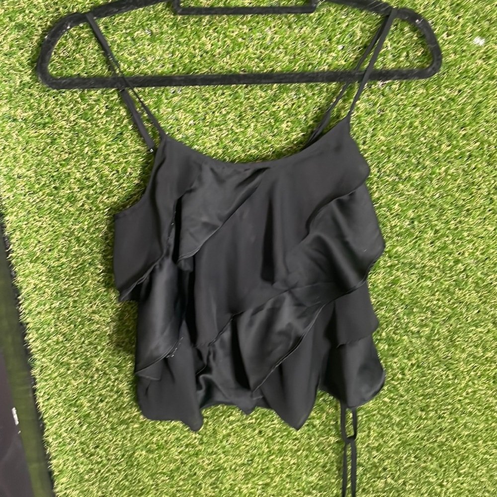 Black laced shirt from wet seal